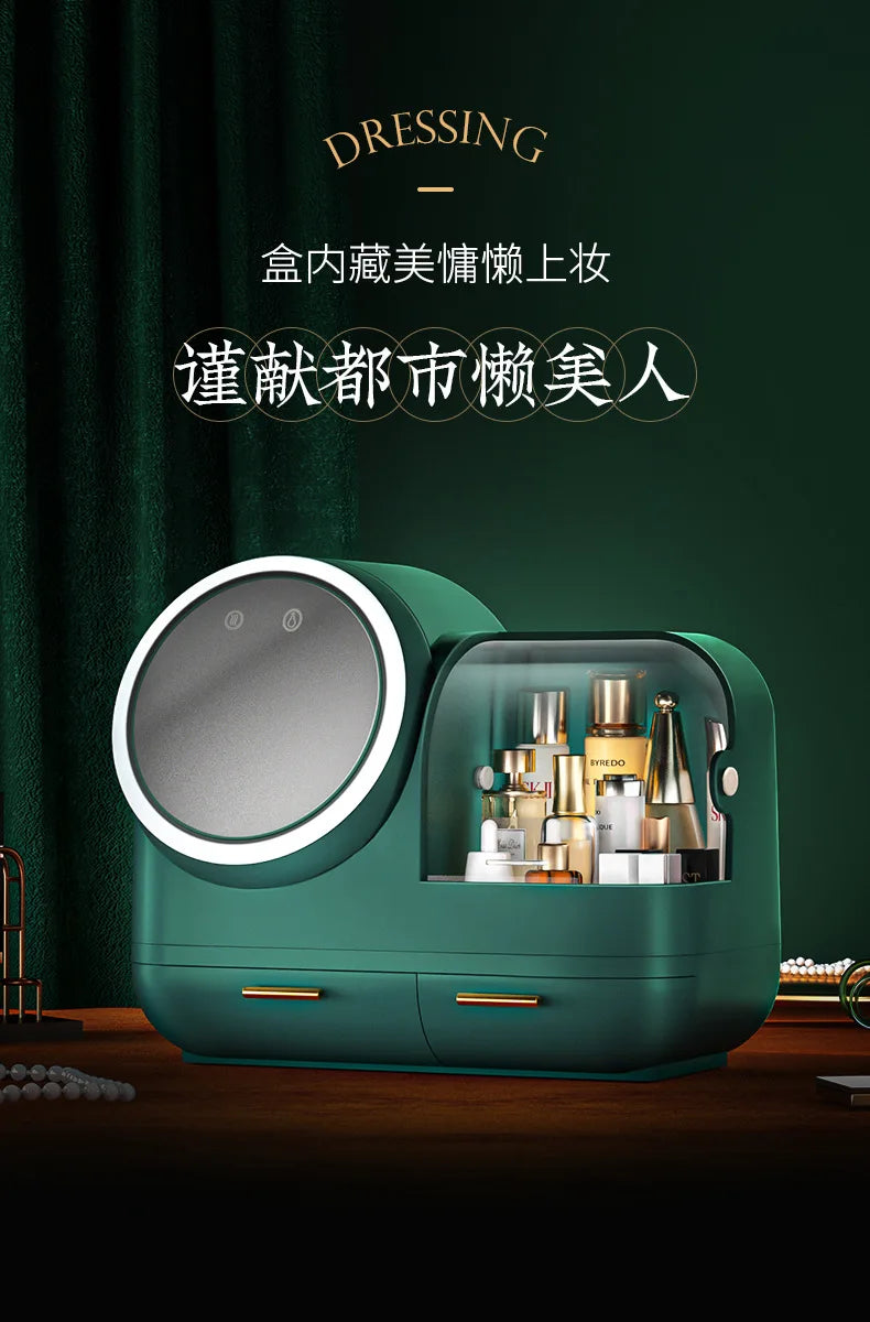 Creative LED Cosmetic Storage Box - The Internet's Most Popular Organizer for Makeup Lovers - TechSmartX
