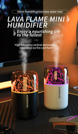The simulated volcanic color lamp humidifier USB aromatherapy diffuser is suitable for use in cars, homes, bedrooms, as a gift, - TechSmartX