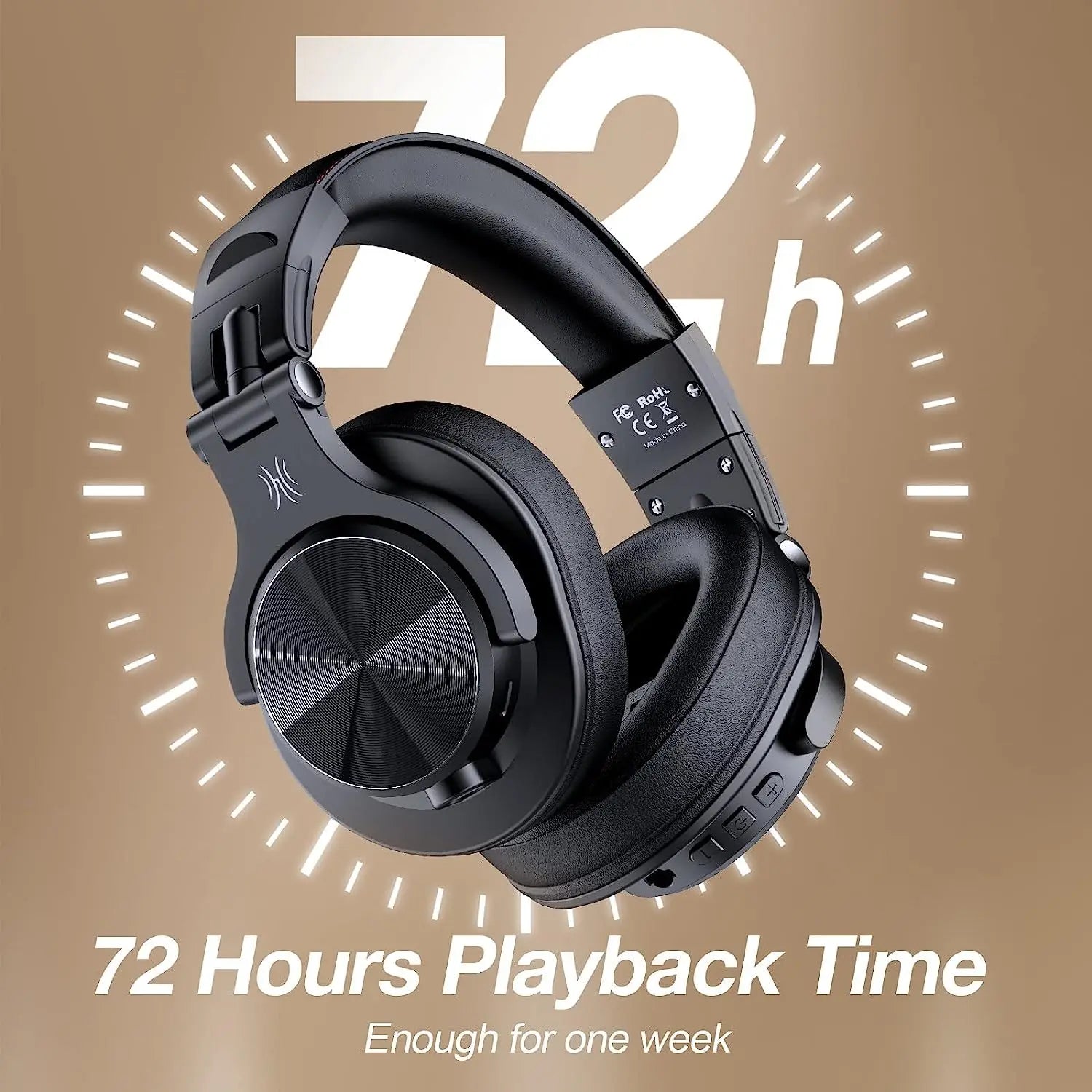 Oneodio Fusion A70 Bluetooth Headphones Hi-Res Audio Over Ear Wireless Headset Professional Studio Monitor DJ HiFi Headphones - TechSmartX