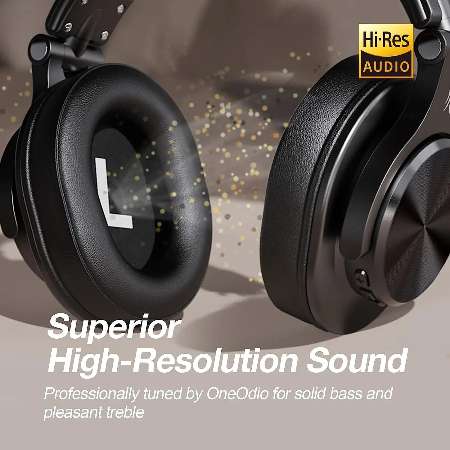 Oneodio Fusion A70 Bluetooth 5.2 Headphones Hi-Res Audio Over Ear Wireless Headset Professional Studio Monitor DJ Headphones 72H - TechSmartX
