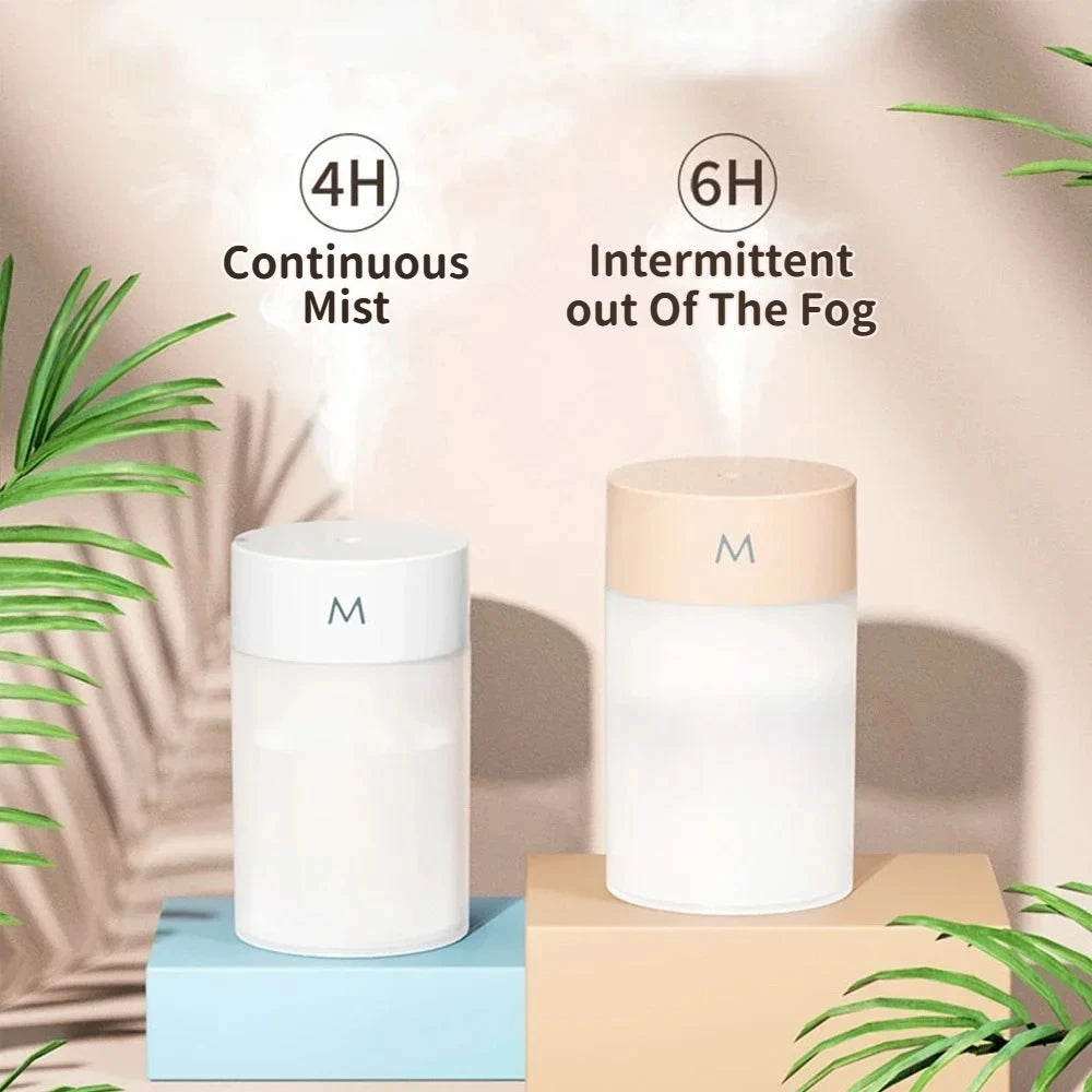 Household USB Humidifier Mini Silent Home Humidifier Car Portable Office Desktop Home Aromatherapy Colorful Humidifier - TechSmartX