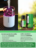 The simulated volcanic color lamp humidifier USB aromatherapy diffuser is suitable for use in cars, homes, bedrooms, as a gift, - TechSmartX