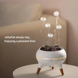 Dynamic Jellyfish Air Humidifier 250ml Essential Oil Diffuser Remote Control Bedroom Humidifier With 7 Colorful Night Lights - TechSmartX
