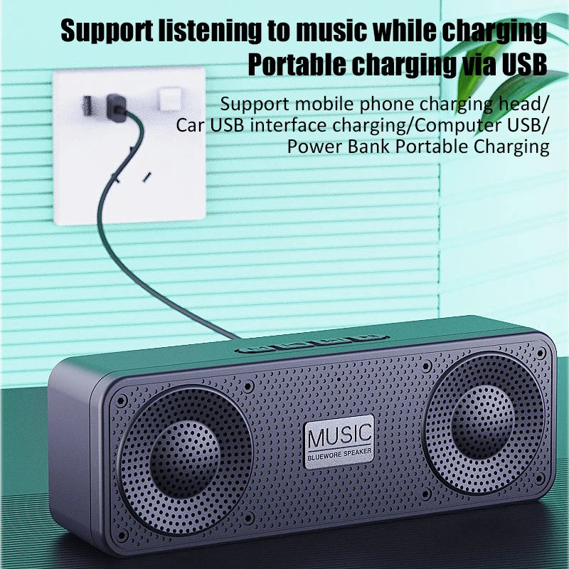 S18 Wireless Creative Bluetooth Smart Speaker Mobile Phone Audio Computer Subwoofer Outdoor Convenient Radio - TechSmartX