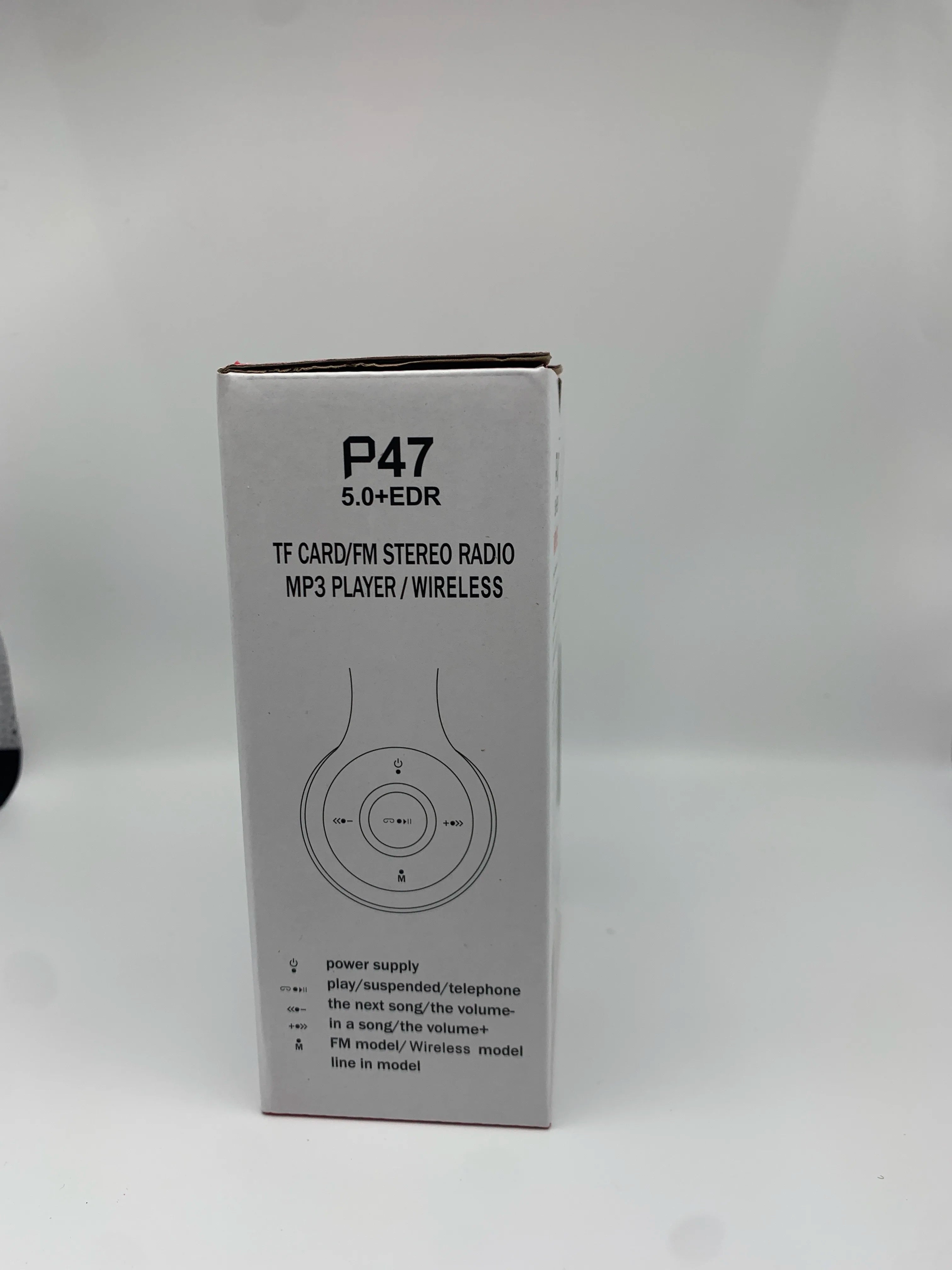 P47 Bluetooth 5.0 Wireless Headphone Foldable HIFI Stereo Bass Earphone Kid Helmet Gift With Mic USB Adaptor For iPhone Game - TechSmartX
