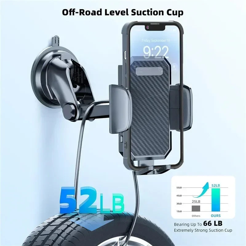 2024 NEW Universal Sucker Car Phone Holder 360° Windshield Car Dashboard Mobile Cell Support Bracket for iPhone Samsung Xiaomi