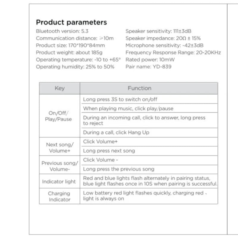 LDON Wireless Headphones Bluetooth 5.3 Hi-Res Audio Over Ear Headset Earphones - TechSmartX