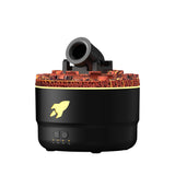 Creative Volcanic Crack Light Artillery Air Humidifier Aromatherapy Diffuser for Home Desktop Ring Spray Electric Aroma Diffuser - TechSmartX
