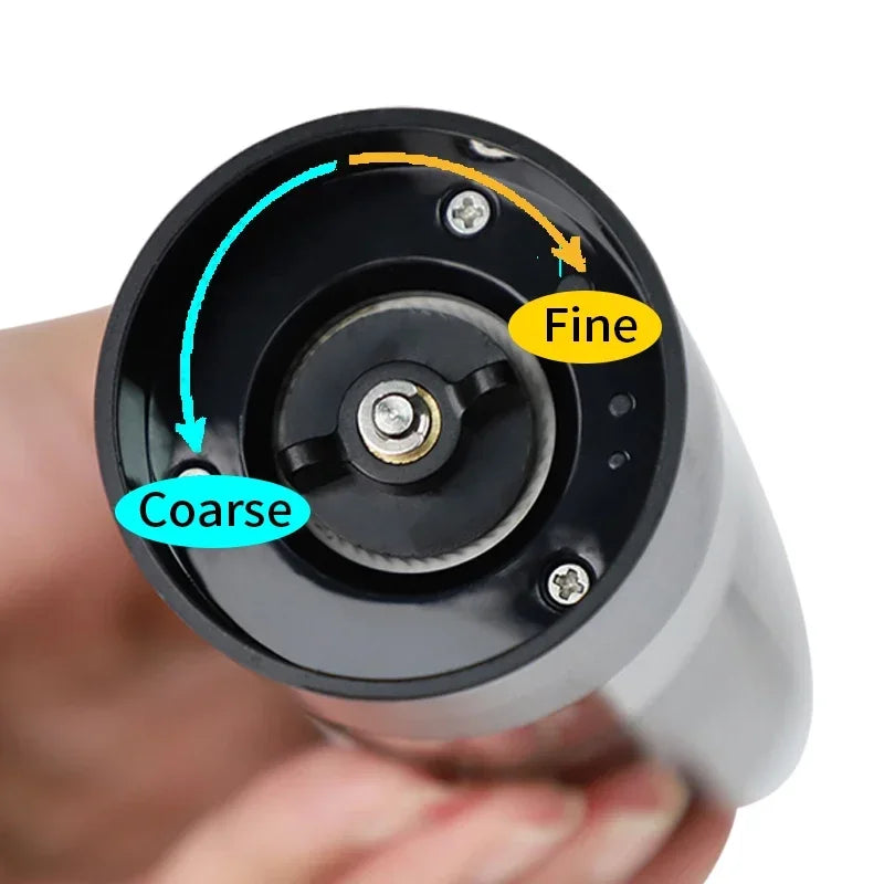 USB Rechargeable Electric Salt and Pepper Grinder Adjustable Coarseness Large Capacity Auto Spices Grinders Kitchen Cooking Tool - TechSmartX