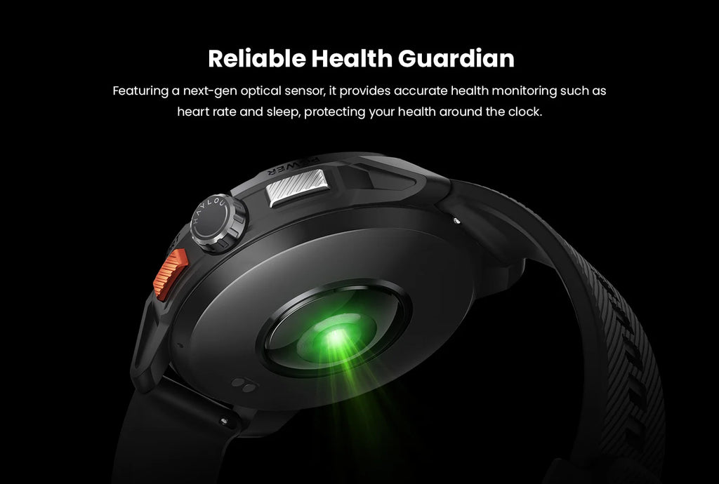 HAYLOU Solar Ultra GPS Smartwatch 1.6” AMOLED Display 5ATM Waterproof Built-in GPS Bluetooth Phone Calls Sports Smart Watch - TechSmartX