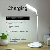 Dormitory Reading the USB Charging LED Lamp That Shield an Eye Beads Three Gears Touch Dimmer Lamp - TechSmartX