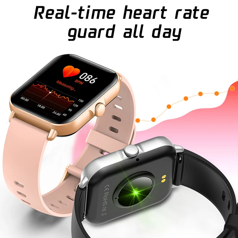 2025 Digital Smartwatch Sports Fitness Men's Women Smart Watch Waterproof Wrist Watches for Ladies Kids Child Android IOS Phones - TechSmartX