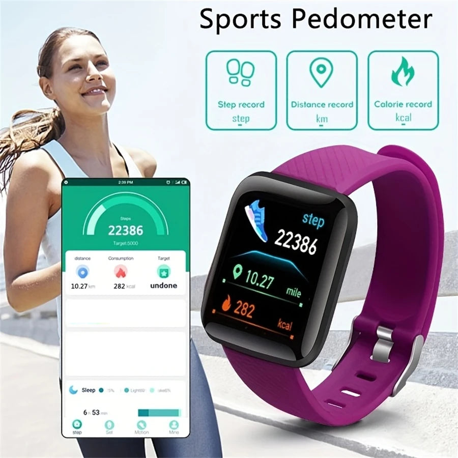 Smartwatch Men Women Wristwatches Smart Watch Message Fitness Monitor Bracelet Birthday Gift Electronic Clock For Android IOS - TechSmartX
