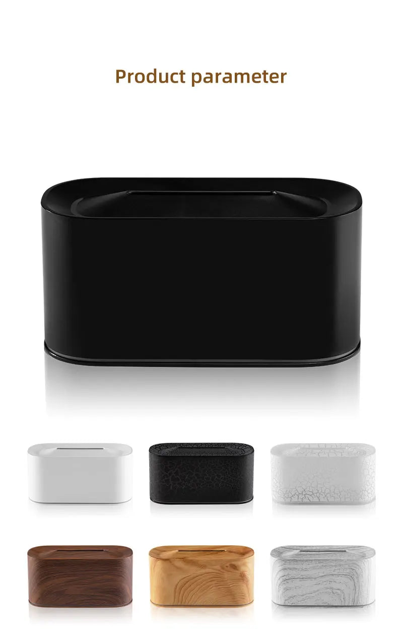 Aromatherapy Diffuser with Flame Effect, Essential Oil Diffuser and Cool Mist Humidifier, Silent Humidifier for Home and Bedroom - TechSmartX