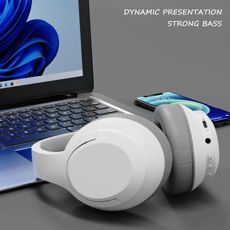 LDON Wireless Headphones Bluetooth 5.3 Hi-Res Audio Over Ear Headset Earphones - TechSmartX