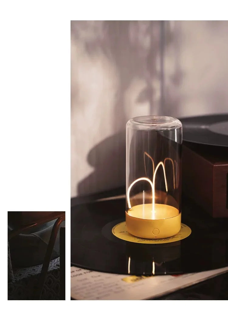 Portable quantum wire ambient magnetic light Type-C charging, eye protection function, bedroom, study, camping, Christmas gift - TechSmartX