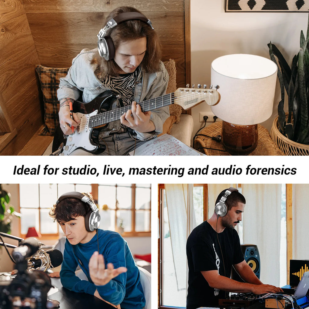 Oneodio A70 Fusion Wired + Wireless Bluetooth 5.2 Headphones For Phone With Mic Over Ear Studio DJ Headphone Recording Headset - TechSmartX