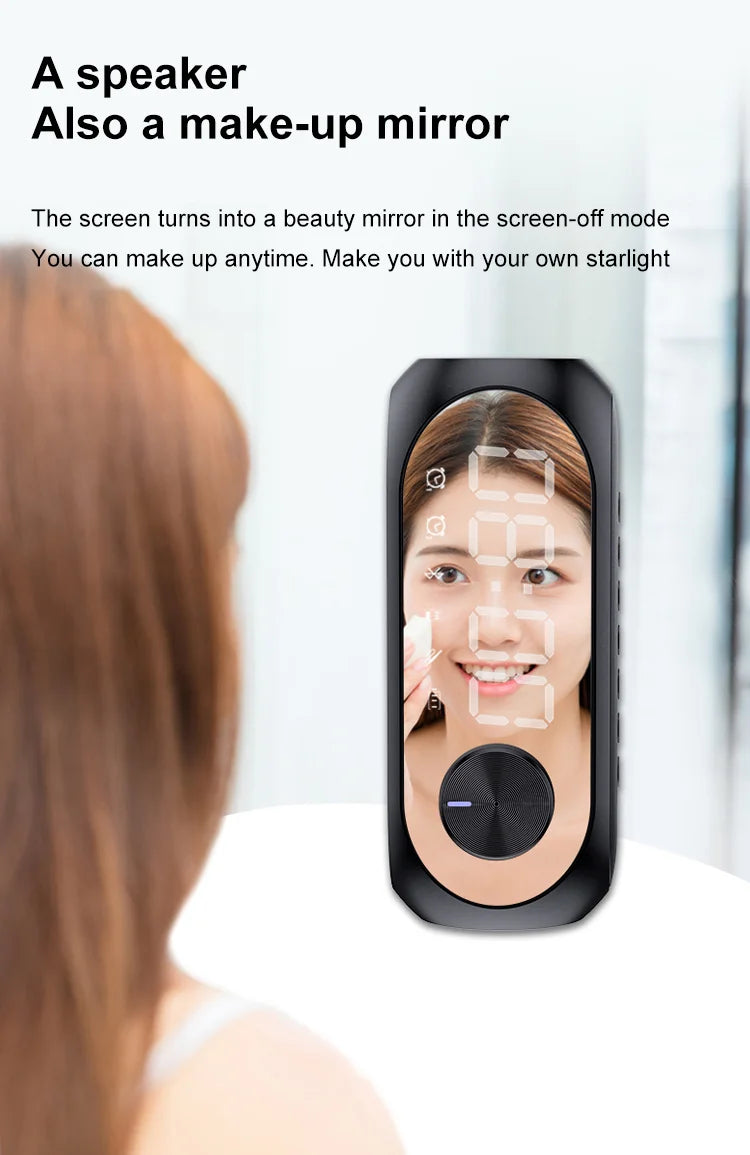 Alarm Clock Radio FM Bluetooth Speaker Portable Subwoofer Caixa De Som Sound Box Music Wireless Mini Woofers Bocina Lamp Column - TechSmartX