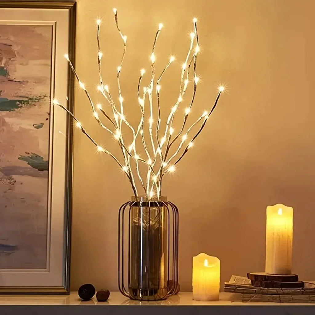 1 PC White Birch Branch Light LED Festive Lights Battery Operated For Christmas Party Wedding Decoration Twig Outdoor Lights - TechSmartX