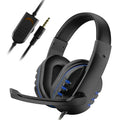 Wired Head Mounted Gaming Earphones Microphone Noise Reduction Earphones 3.5AUX for PC Android Laptop PS4 PS5 Nintendo Tablet - TechSmartX