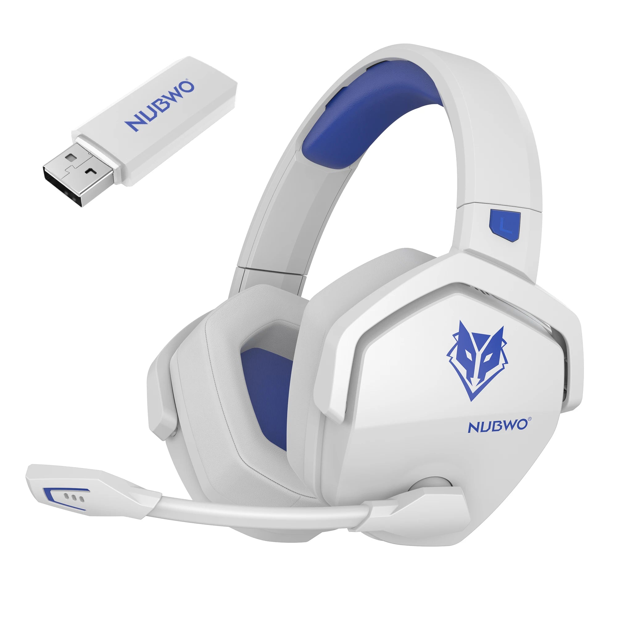 NUBWO G06 Dual Wireless Gaming Headset with Microphone for PS5, PS4, PC, Mobile, Switch, 2.4GHz Bluetooth 5.3 Gaming Headphones - TechSmartX