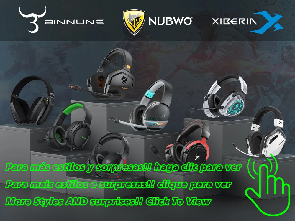 NUBWO G06 Dual Wireless Gaming Headset with Microphone for PS5, PS4, PC, Mobile, Switch, 2.4GHz Bluetooth 5.3 Gaming Headphones - TechSmartX