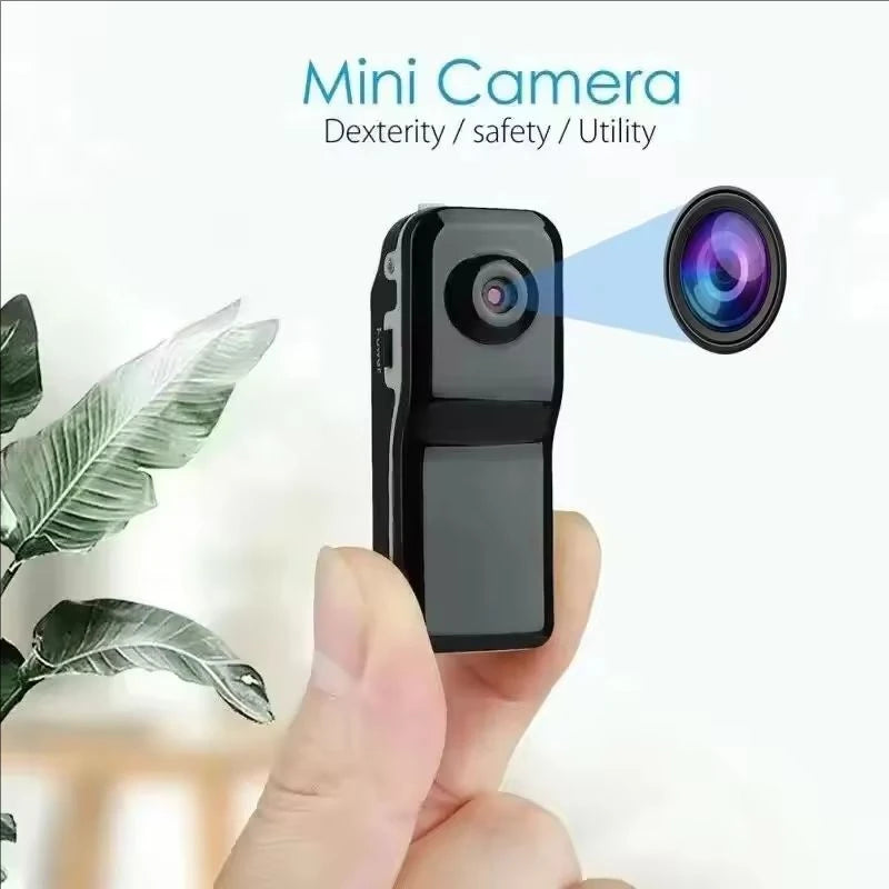 Portable Mini HD DV Camera Body Camcorder Mount Video Recorder Nanny Security Cam Sports DVR Webcam for Home Office Security - TechSmartX