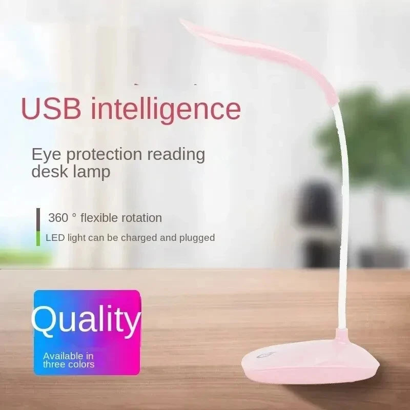 Dormitory Reading the USB Charging LED Lamp That Shield an Eye Beads Three Gears Touch Dimmer Lamp - TechSmartX