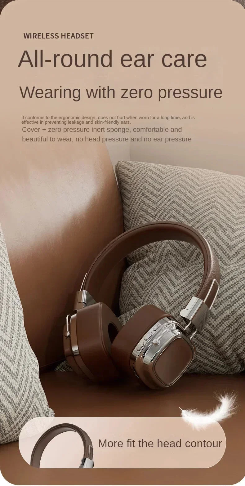 2025 New 5.3 Foldable Wireless Bluetooth Headsets Headset Gamer Choice Retro Over Ear Headphones DJ Stereo Sounds Bluetooth - TechSmartX