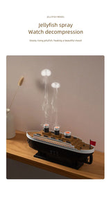 Retro Ship Air Humidifier Ultrasonic Aromatherapy Diffusers Mist Maker Fragrance Essential Oil Aroma Difusor Remote control - TechSmartX
