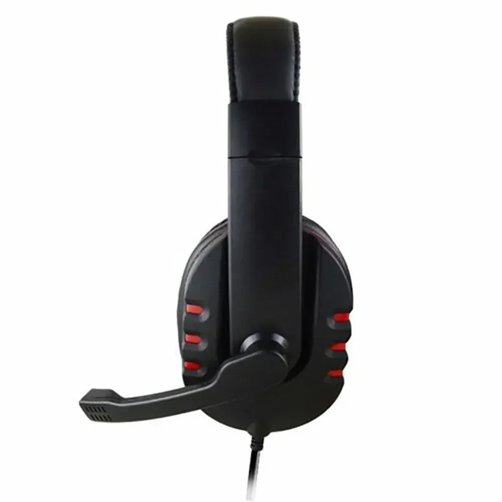 Wired Head Mounted Gaming Earphones Microphone Noise Reduction Earphones 3.5AUX for PC Android Laptop PS4 PS5 Nintendo Tablet - TechSmartX