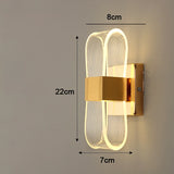 Acrylic Aluminum Wall Bedside Lamp Warm Light Lustre Modern Fashion Nordic Simple Home Living Dining Room Decor - TechSmartX