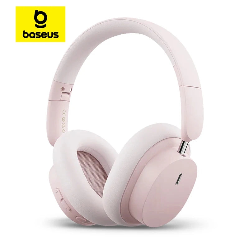 Baseus Bowie D05 Wireless Headphone 3D Spatial Audio Earphone Bluetooth 5.3 Headset 40mm Driver Foldable Over Ear Headphone 70H - TechSmartX