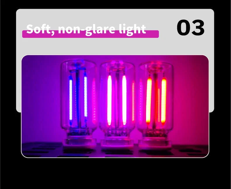 Car USB Night Light Touch Dimmable LED Filament Lamp Portable Lighting Plug and Play Decorative Atmosphere Light for Car Bedroom - TechSmartX