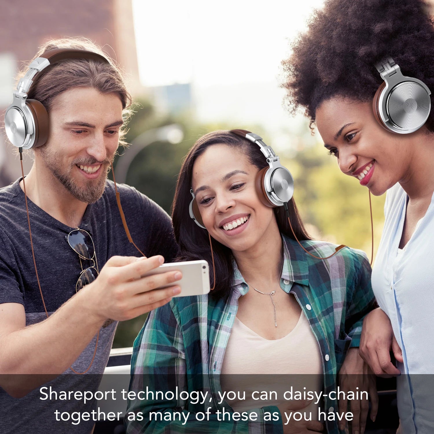 Oneodio Pro 30 Professional Studio DJ Headphones With Microphone Over Ear Wired Earphones HiFi Monitors Foldable Gaming Headset - TechSmartX