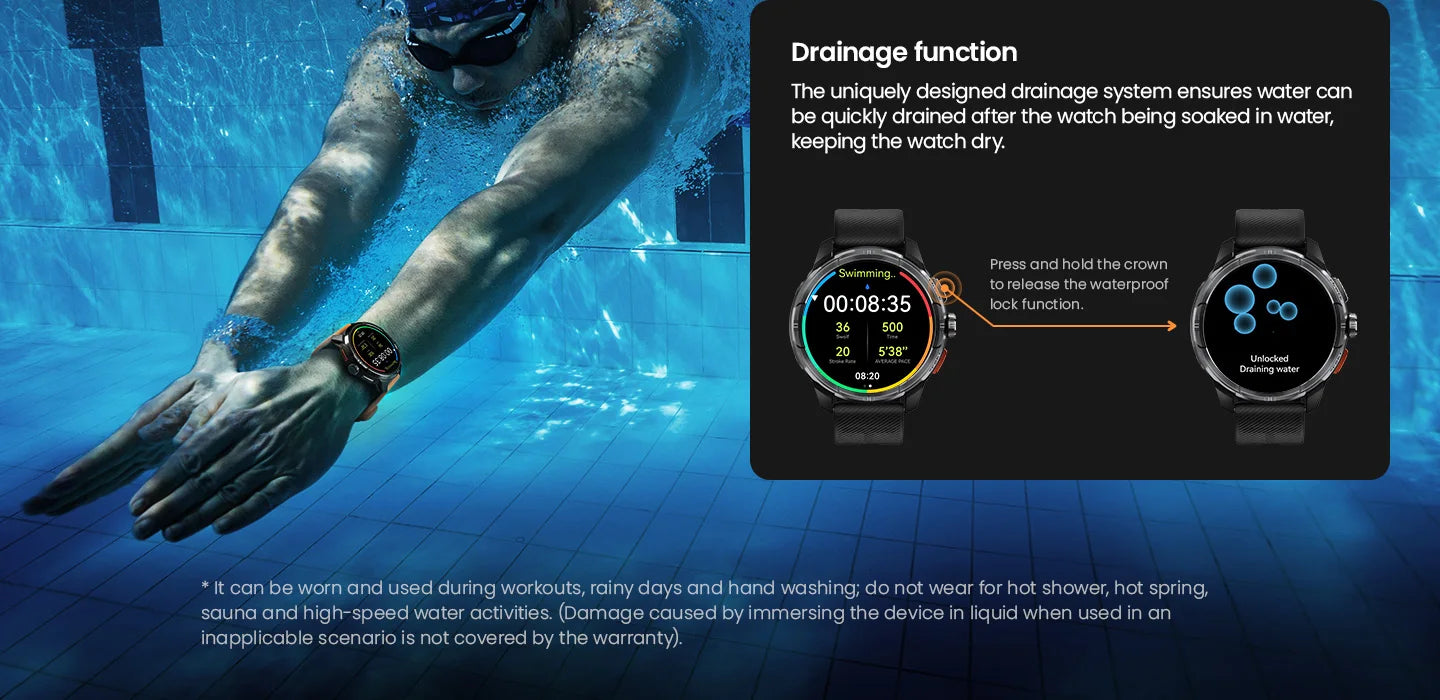 HAYLOU Solar Ultra GPS Smartwatch 1.6” AMOLED Display 5ATM Waterproof Built-in GPS Bluetooth Phone Calls Sports Smart Watch - TechSmartX