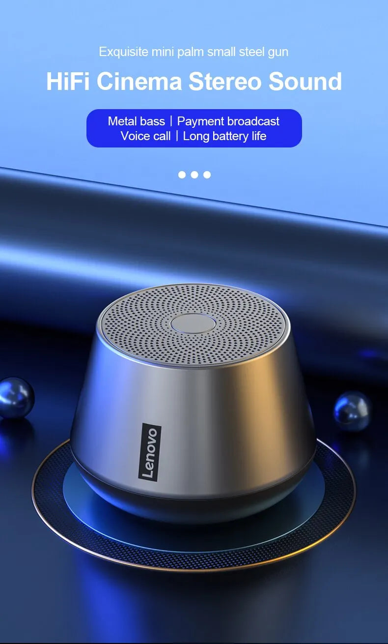 Original Lenovo K3 Pro Bluetooth V5.0 Speaker Big Audio With Deep Bass Sound Outdoor Soundbox Music Portable Camping Loudspeaker - TechSmartX