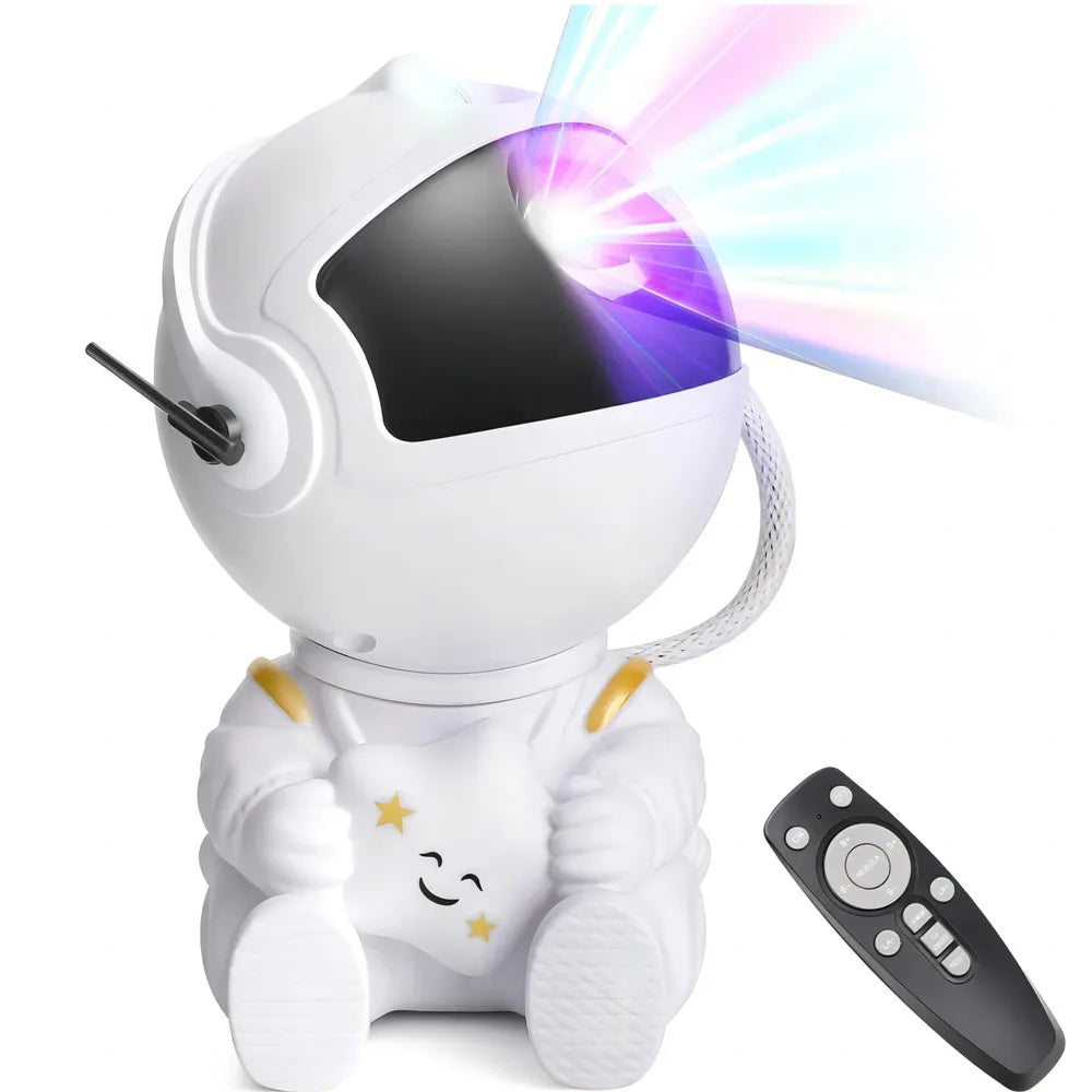 Astronaut Galaxy Starry Sky Projector Night Light Remote Control Rocket Nebula Projection Lamps For Bedroom Christmas Kids Gift - TechSmartX