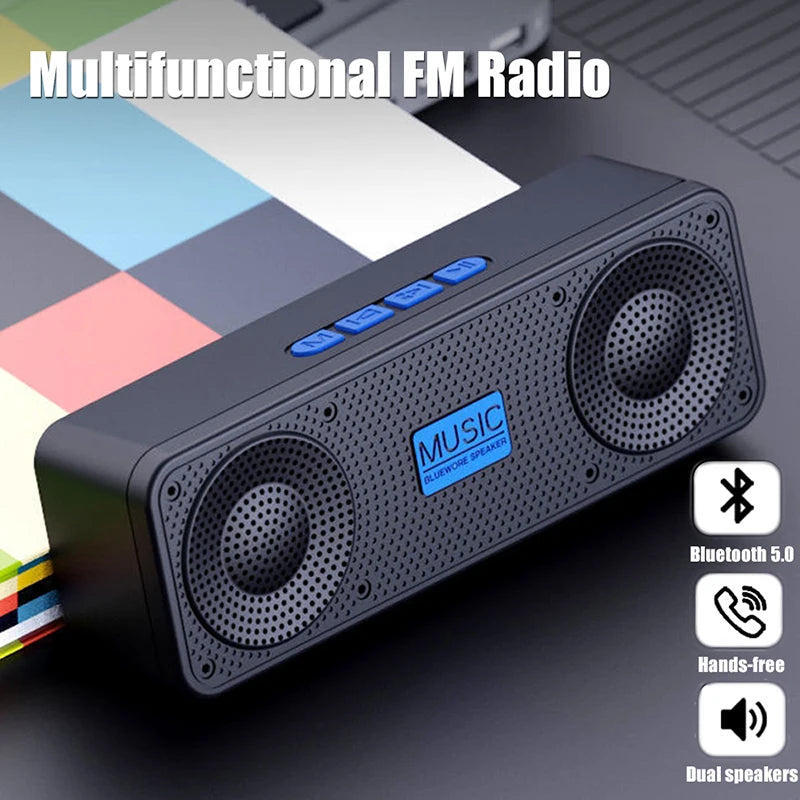 S18 Wireless Creative Bluetooth Smart Speaker Mobile Phone Audio Computer Subwoofer Outdoor Convenient Radio - TechSmartX