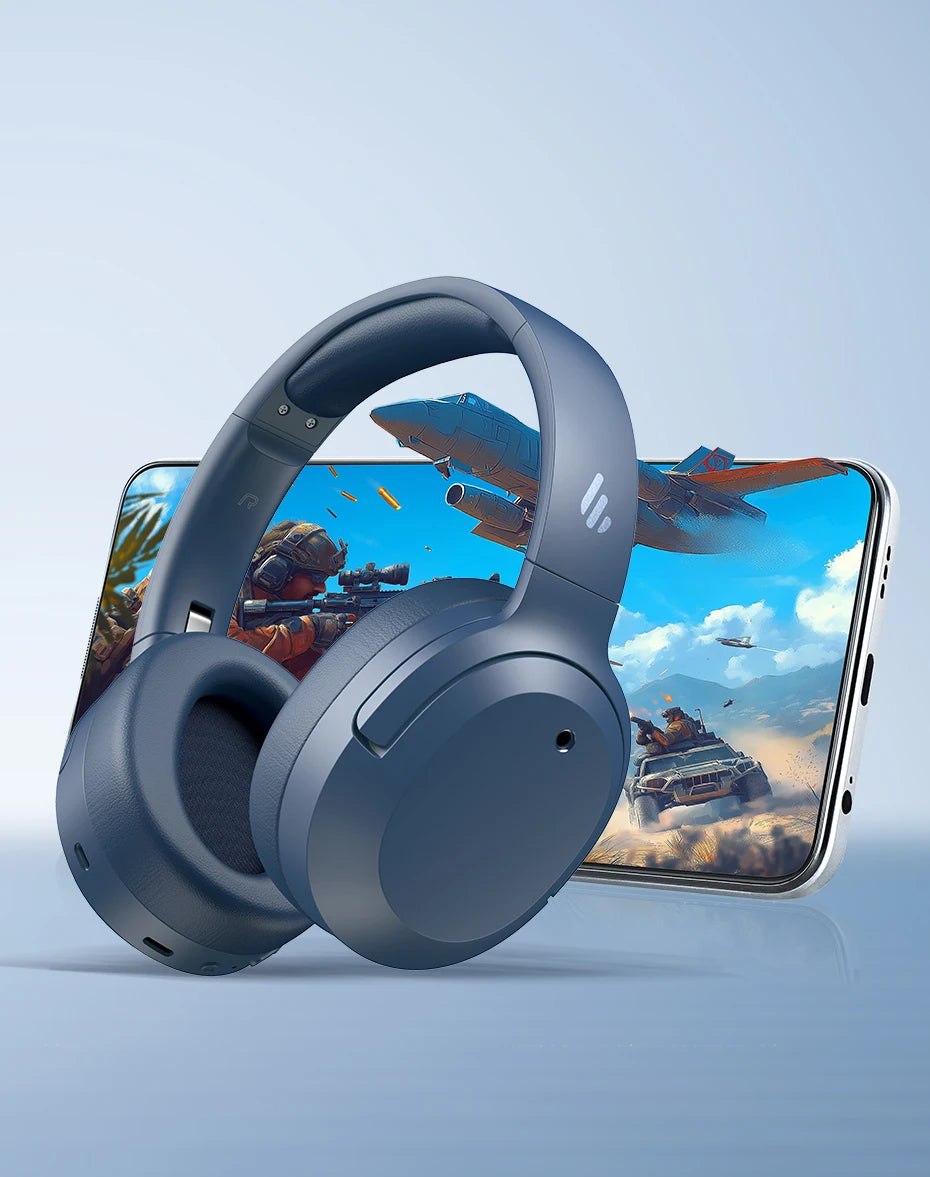 Edifier W820NB Plus(2025 Ver.) ANC Wireless Headphone Bluetooth 6.1 Over-ear Headset -49dB Noise Canelling Earphone Hi-Res Audio - TechSmartX