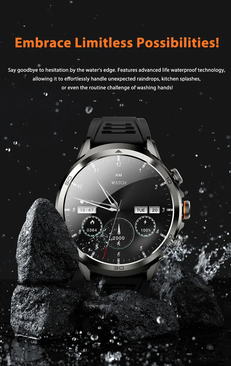 Original H19 Smart Watch Android 10.0 Smartwatch With 190° Rotary Camera GPS WIFI 1.95inch Larger Amoled Screen 256GB Storage - TechSmartX