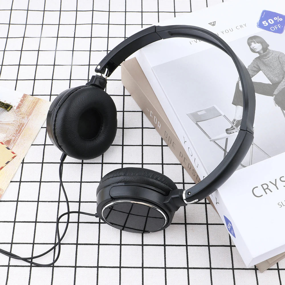 3.5mm/Type-C Wired Headphones Noise Cancelling Business Over Ear Headset Flexible Adjustable Stereo Earphones for PC MP3 Mobile - TechSmartX