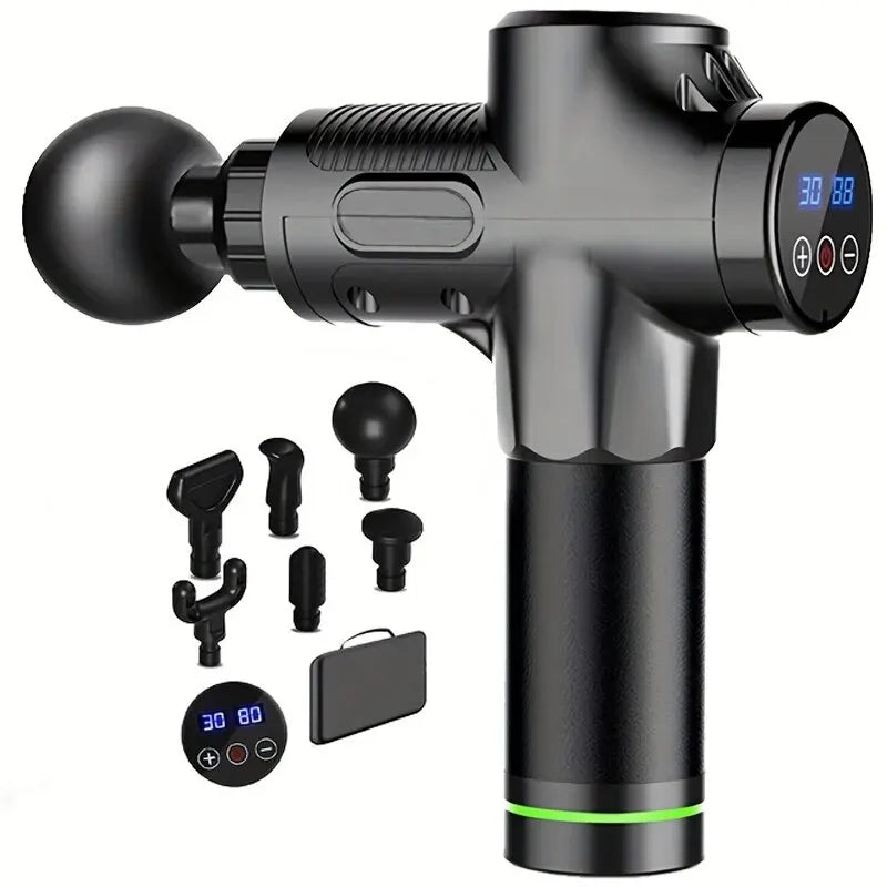 30 Level Massage Gun Fascia Deep Muscle Relax Body Neck Massager Electric Fitness Equipment Noise Reduction Male Female - TechSmartX