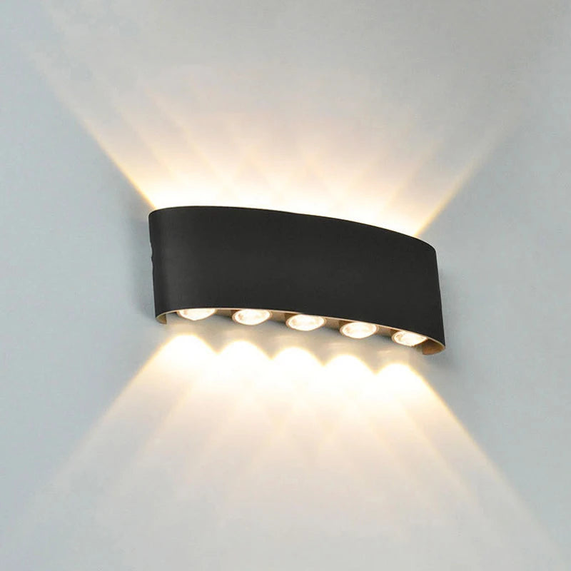 Up Down LED Wall Lamp Waterproof Modern Wall Light for Bedroom Living Room Corridor Balcony Indoor Outdoor Home Decor Lighting - TechSmartX