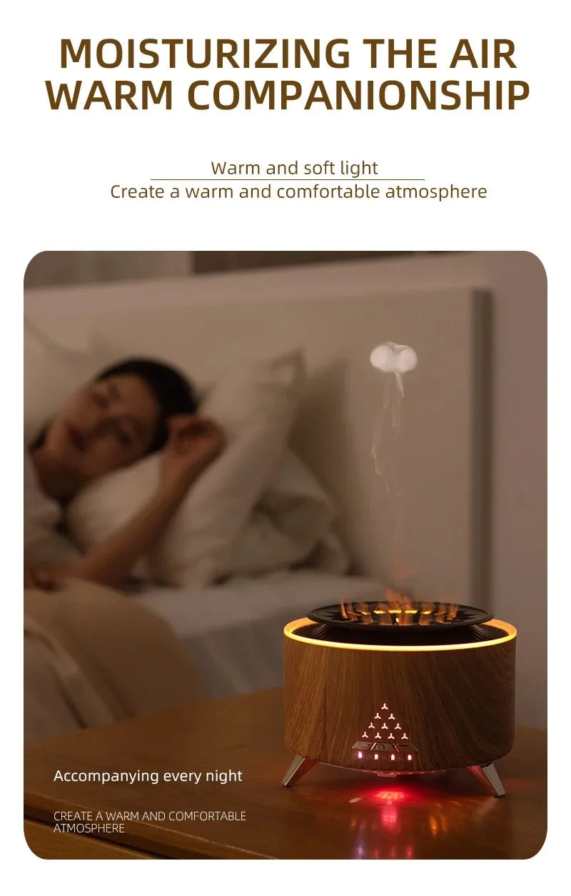 Diffusers for Essential Oils Large Room Cool-Looking Jellyfish Mist 350ml Aromatherapy Diffuser for Home Bedroom Dropshipping - TechSmartX