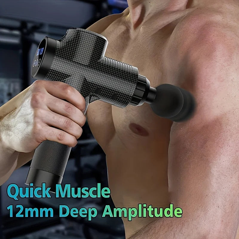30 Level Massage Gun Fascia Deep Muscle Relax Body Neck Massager Electric Fitness Equipment Noise Reduction Male Female - TechSmartX