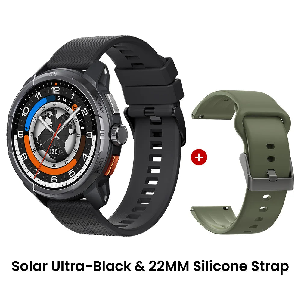 HAYLOU Solar Ultra GPS Smartwatch 1.6” AMOLED Display 5ATM Waterproof Built-in GPS Bluetooth Phone Calls Sports Smart Watch - TechSmartX