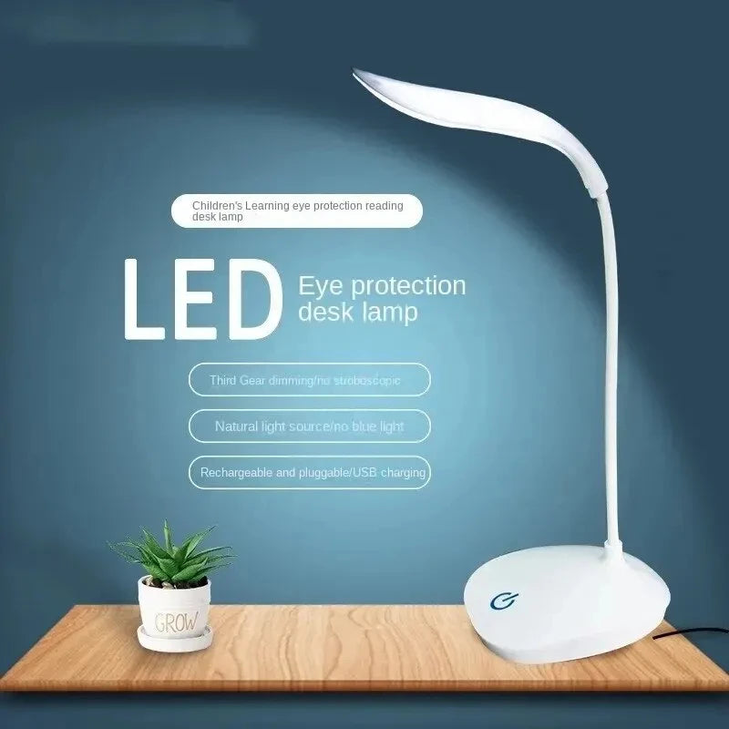 Dormitory Reading the USB Charging LED Lamp That Shield an Eye Beads Three Gears Touch Dimmer Lamp - TechSmartX