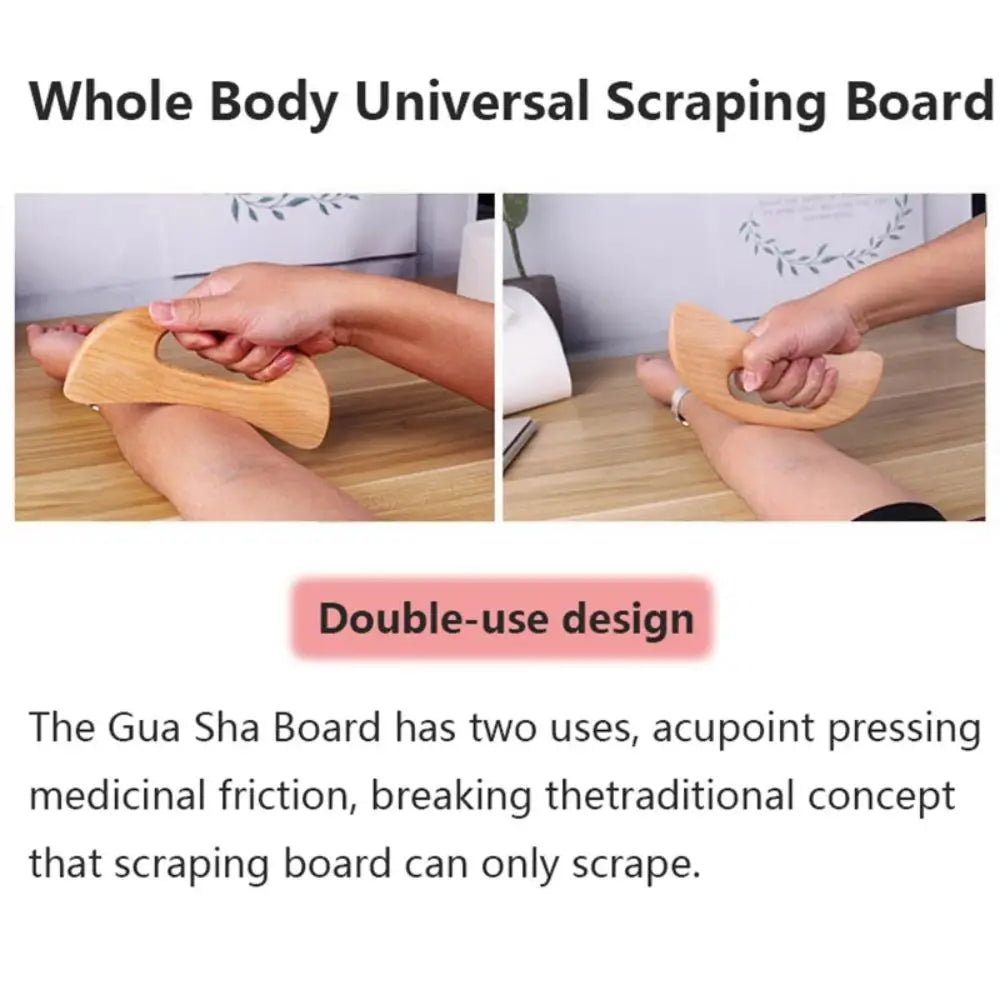 Wooden Gua Sha Tool Scraping Board Massage Tool Slimming Guasha Massage Board Gua Sha Scraper Body Massage Therapy Tool - TechSmartX