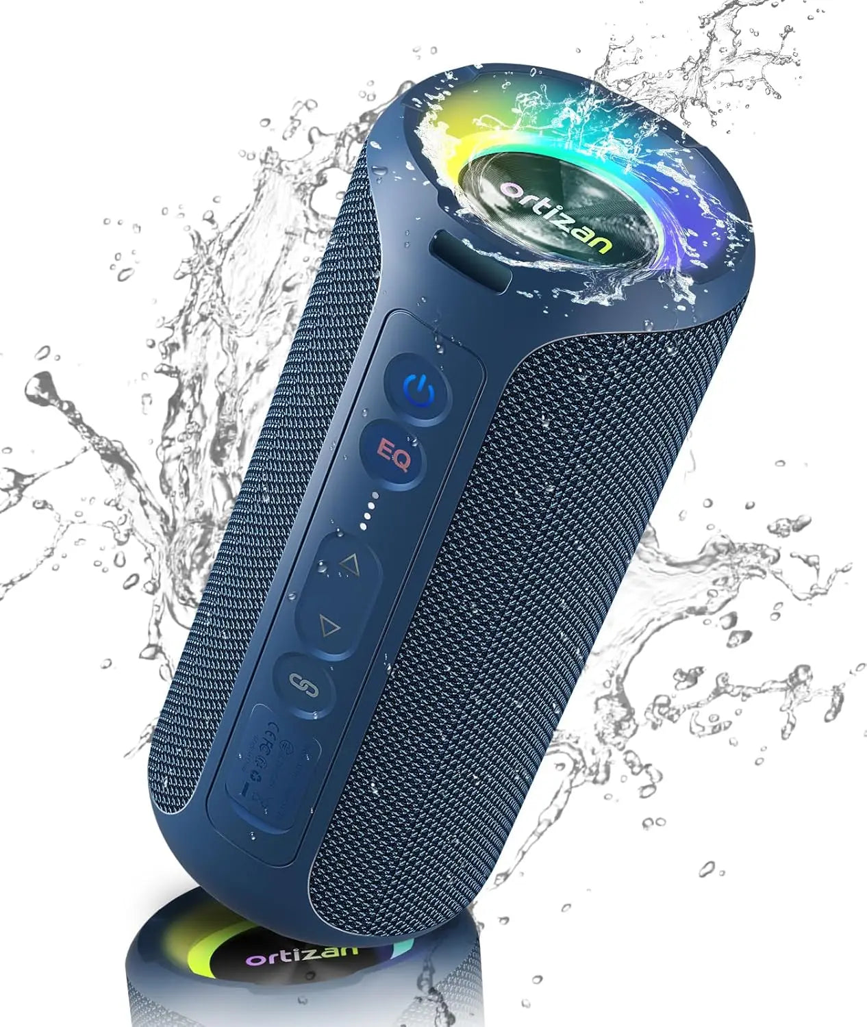 Ortizan Bluetooth Speakers 40W Enhanced Bass Portable Outdoor Wireless Speaker 30Hrs IP7 Waterproof Shower Speaker Bluetooth 5.3 - TechSmartX